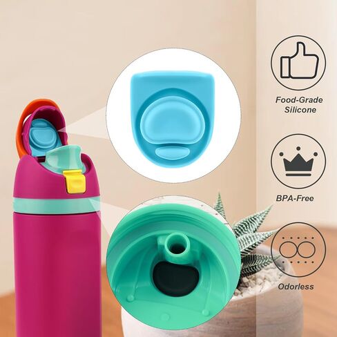 4pcs Bottle Seal Ring & Replacement Stopper for Owala FreeSip 24oz 32oz, BPA-Free Silicone O Ring Water Bottle Top Lid Replacement Parts for Owala 19oz 24oz 32oz 40oz, Gasket Plug Accessories in Saudi Arabia