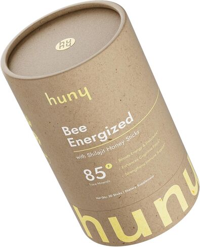 Bee Energized with Shilajit Honey Sticks | 85+ Trace Minerals for Clean Energy, Focus & Immune Support | Pure Himalayan Shilajit for Men & Women | 30 Count (Pack of 1) in Saudi Arabia