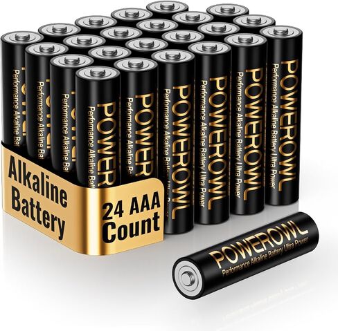 POWEROWL High-Capacity Alkaline AA AAA Batteries Combo, Long Lasting, 10-Year Shelf Life - Pack of 16 in Saudi Arabia