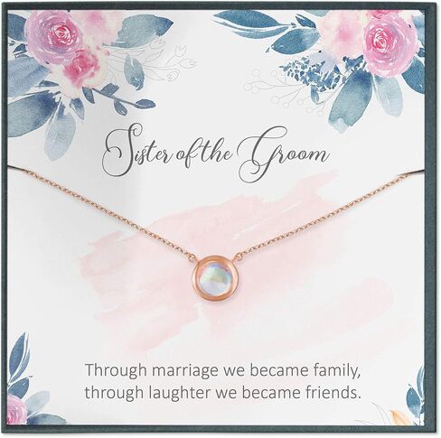 Mother of The Groom Gift for Mother of The Bride Gift for Future Mother in Law Gift for Bonus Sister Necklace Gift in Saudi Arabia