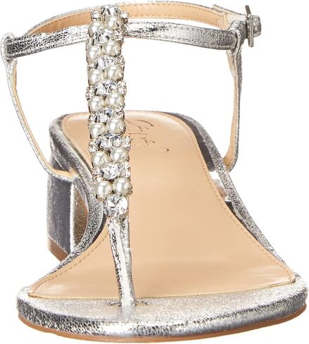 Jewel Badgley Mischka Dasha Block Heel Thong Sandals in Saudi Arabia
