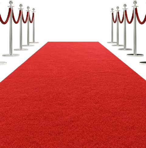 Red Carpet Runner for Party, 3x10ft Extra Thick Non-Slip Red Aisle Runner Rugs for Proposal Wedding and Events Prom Decorations, Outdoor Carpet, Entryway Rug Indoor Red Runner Rug for Hallway in Saudi Arabia