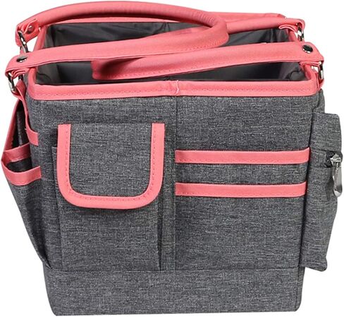 Everything Mary Black Floral Deluxe Store and Tote - Storage Art Caddy for Sewing & Scrapbooking - Craft Bag Organizer w/Handle for Supplies & Tools Organization for School, Medical, Office in Kuwait