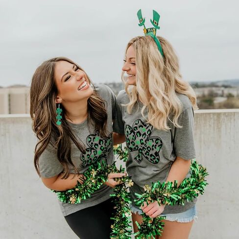 St Patricks Day Earrings Accessories for Women, Green Shamrock Clover Good Lucky Drop Earring for Irish Jewelry Gifts Decorations in Kuwait