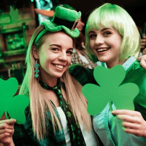 St Patricks Day Earrings Accessories for Women, Green Shamrock Clover Good Lucky Drop Earring for Irish Jewelry Gifts Decorations in Kuwait