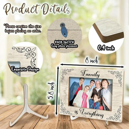 Family Photo Frame 4x6 - Family Gifts for Home, Best Family Gifts, Gifts for Family Parents Grandparents, Family Gifts for Christmas, Housewarming Gifts, Family Picture Frame in Kuwait