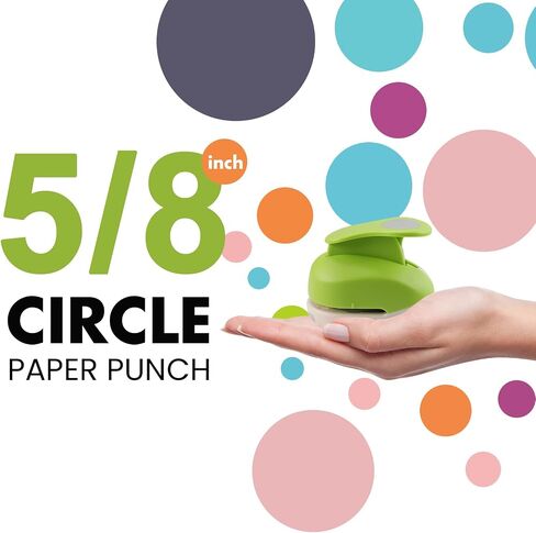 1 Inch Circle Punch, Lever Action Circle Punches for Paper Crafts, 25mm Circle Hole Punch for Scrapbooking, Card Making, DIY Photo Albums, Gift Tags, Homemade Confetti in Kuwait