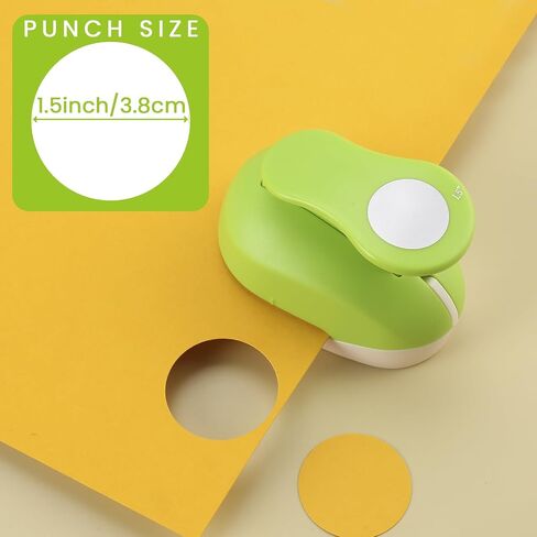 1 Inch Circle Punch, Lever Action Circle Punches for Paper Crafts, 25mm Circle Hole Punch for Scrapbooking, Card Making, DIY Photo Albums, Gift Tags, Homemade Confetti in Kuwait