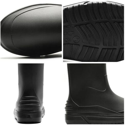 جيسي أحذية المطر للرجال منتصف الساق أحذية المطر البلاستيكية للماء الأحذية المطاطية الطين التمهيد أحذية قصيرة حديقة الأحذية للصيد في الهواء الطلق المشي لمسافات طويلة التخييم العمل in Kuwait