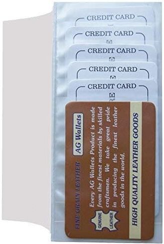 ag wallets Set of 2 Clear Premium Quality Checkbook Wallet Insert from in Saudi Arabia