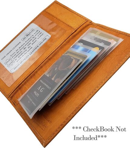 ag wallets Set of 2 Clear Premium Quality Checkbook Wallet Insert from in Saudi Arabia