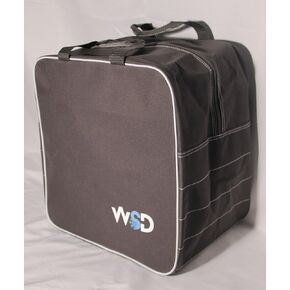حقيبة أحذية مفردة للتزلج أو لوح التزلج بشعار WSD الجديد، حقيبة أحذية ومعدات مربعة جديدة (رمادي)