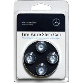 Mercedes Benz Genuine Q-6-40-8131 - Valve STEM CAPS, Blue Laurel Wreath
