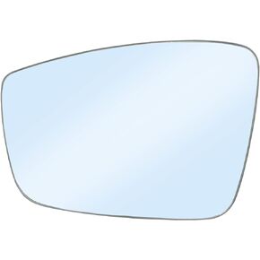 New Passenger Side Heated Mirror Glass Replacement for 2011-2018 Volkswagen VW Passat Jetta Beetle - Right Pass Heated Convex Mirror Glass with Rear Holder