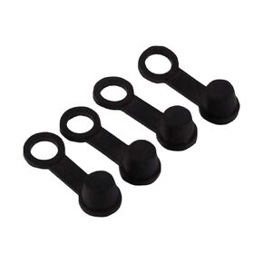 Brake Bleeder Screw Caps, 4pcs Black Rubber Brake Bleed Nipple Grease Zerk Fitting Cap Dust Cover 8mm for Motorcycle Motorbike