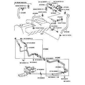 Toyota 87240-60170 HVAC Heater Control Valve