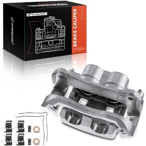 A-Premium Disc Brake Caliper Assembly with Bracket Compatible with Select Toyota and Lexus Models - Highlander 2010-2018, Sienna 2011-2018, RX350 2010-2015 - Front Driver and Passenger, 2-PC Set