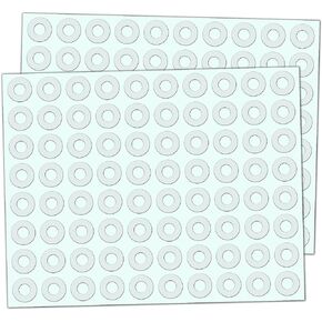 2000 Pack, Clear Hole Reinforcement Stickers, Transparent - 0.25"