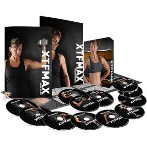 XTFMAX: 90 Day DVD Workout Program with 12 Exercise Videos + Training Calendar & Fitness Guide and Nutrition Plan on 4 DVDs