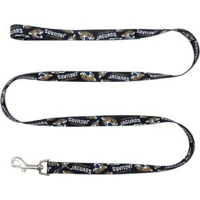 Littlearth Unisex-Adult NFL Jacksonville Jaguars Pet Leash, Team Color, 1" x 60"