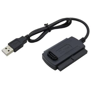 BUBUCAM USB 2.0 to IDE SATA Adapter Converter Cable for 2.5 3.5 Inch Hard Drive Drives HDDs SSDs IDE and SATA Adapter Cable