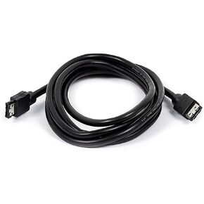 كابل بيانات مونوبرايس - 6 قدم - أسود | كابل SATA خارجي محمي بسرعة 6 جيجابت في الثانية - من eSATA إلى eSATA (من النوع I إلى النوع I) in Kuwait