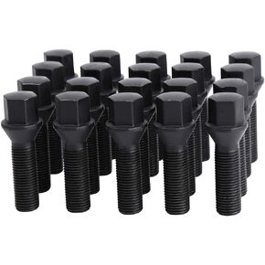 Dynofit 14x1.25 مسامير العروة الممتدة لـ I3 I8 M2 M4 F80 X2 X4 X6، سلسلة 2,4 وأكثر 丨20 قطعة 45 مم مقعد مخروطي الشكل مسج ET مسامير العروة لفواصل العجلات Mini Clubman Paceman Roadster