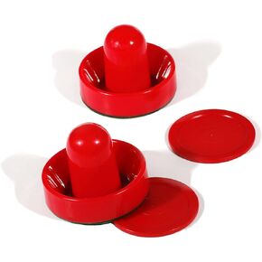 Hathaway 3-Inch Striker and 2.5-Inch Puck Air Hockey Set, Red
