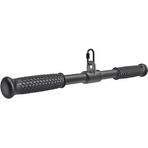 SELEWARE Triceps LAT Pulldown Attachments Home Gym Workout Accessories with Non-Slip Soft Rubber Grip Cable Machine Attachments Triceps Rope Double D Row Handle Pull Down Bar Straight Bar Exercise