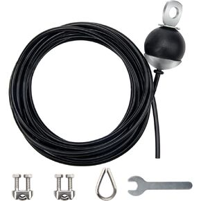 Fitness Pulley Cable 196 Inch, Adjustable Home Gym Cable Pulley System Replacement Fitness Cable for Pulley Machine Accessories, Thick 5mm Heavy Duty Pulley Cable for Home Gym