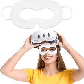 VR Face Cover Disposable Hygiene VR Face Eyes Mask Pads Facial Interface for Meta Quest 3 Quest 2, Accessories for Apple Vision Pro (Set 50)