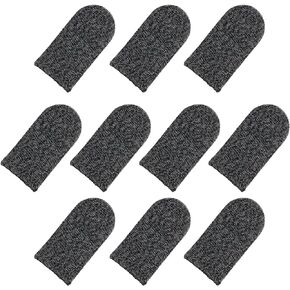 MECCANIXITY Mobile Gaming Finger Sleeve, Controller Finger Thumb Sleeves Gloves Black Finger Cover for Mobile Phone Games, Pack of 40
