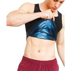 Sweat Shaper Men’s Premium Slimming Shapewear Workout Sauna Tank Top Vest