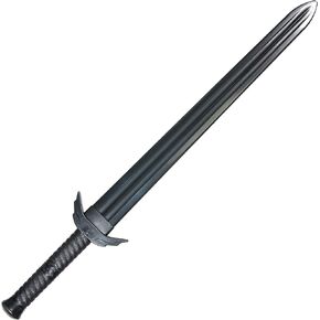 Black Polypropylene European Medieval Sword (34")