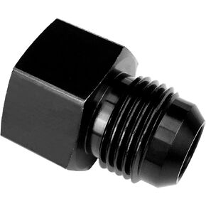 6AN Male Flare to 1/4 NPT Female Hose Union Oil Tank Fittings Aluminum 1/4" NPT to AN6 Fuel Oil Line Pipe Adapter Black