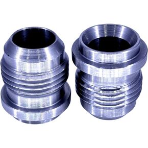 REMTUNE Brand 10AN Male Billet - MILD STEEL Weld On Bung Fitting For Secure & Reliable Connections - AN10 Fitting Weld Bungs for Fabrication Projects - (2 Pcs)