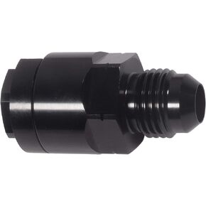 ICT Billet Threaded Fuel Rail Quick Connect Fitting - Line Adapter -6AN to 3/8" Tube LS1 LM7 LR4 LQ4 LS6 L59 LQ9 LM4 L33 Hose Gas Connector Aluminum AN809-02B