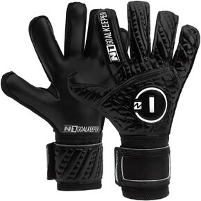 N1 Goalkeeper gloves Cronos Duo. Football Gloves with Hybrid Roll-Negative Cut and Natural German Latex Duo Grip.Soccer Goalie Gloves Fitted for Adults.