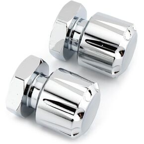 FSFY Chrome Motorcycle Mounting Bolts, 2pcs Solo Mounting Nuts for Harley Road Glide FLTR 1998-2002, 2007-2009, FLTRX 2005-2021, Custom FLTRX 2010-2013, EFI FLTRI 1998-2006