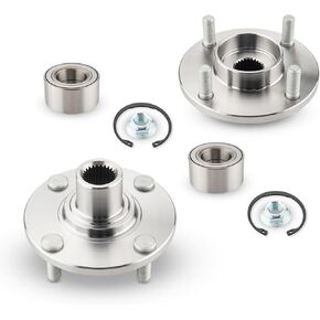 Torchbeam Front Wheel Hub Bearing Assembly, 518510 x 2 Wheel Bearing for Focus 2000-2011, 4 Lugs