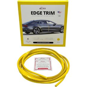 All-Fit Car Door Edge Protector Guard from Scratches and Dings - U Shaped Easy to Fit Trim. Made in USA Premium Material. Universal for All Vehicles Including Truck SUV and Crossover - (Chrome)