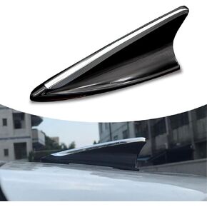 Pack-1 Car Shark Fin Antenna, Anti-static Antenna Replacements, Automobile Modification Accessories, Universal for Most Cars, SUVs and Vans (Black)