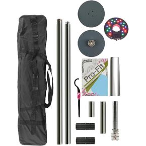 50mm Professional Portable Spinning Dance Pole with LED Dance Light and Carry Bag