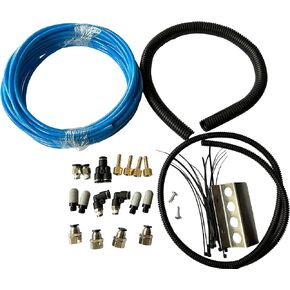 Glyqxa Universal 4 Point Differential Breather Kit Compatible with Toyota Landcruiser Hilux Prado Navara X-Trail Mitsubishi Trition (G-BRKIT-TA001M)