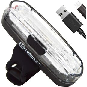 DUO-120 Red/White Strobe Back Rear Bike Light USB Rechargeable COB LED Lights PSR-120 Police Patrol Red/Blue Strobe Safety Warning Firefighter Police
