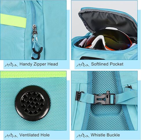 حقيبة أحذية التزلج، حذاء التزلج 55 لتر وحقيبة خوذة لنظارات التزلج والقفازات والزلاجات وألواح التزلج على الجليد والإكسسوارات in Kuwait