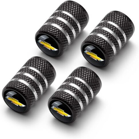 Kevisy Tire Valve Stem Cap Cover Beltt O-Ring Seal Corrosion Resistant tire Valve caps 4 Pc Black in Kuwait