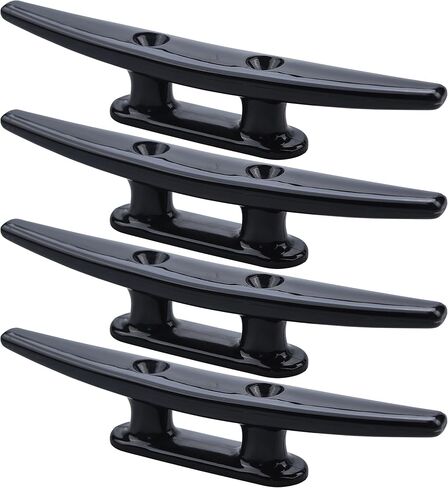 مرابط قفص الاتهام للقارب من النايلون الأسود، مرابط قوارب الكاياك، مقاس 10.16 سم، 15.24 سم، عبوة من 4 قطع in Kuwait