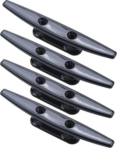 مرابط قفص الاتهام للقارب من النايلون الأسود، مرابط قوارب الكاياك، مقاس 10.16 سم، 15.24 سم، عبوة من 4 قطع in Kuwait