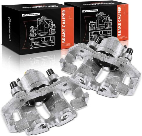 A-Premium Disc Brake Caliper Assembly with Bracket Compatible with Select Ford, Mazda and Mercury Models - Escape 2011-2012, Tribute/Mariner 2011, 2.5L/3.0L - Front Right Passenger Side in Kuwait